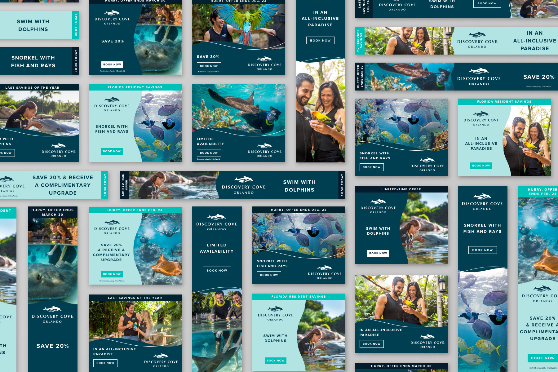 SeaWorld Discovery Cove Banners