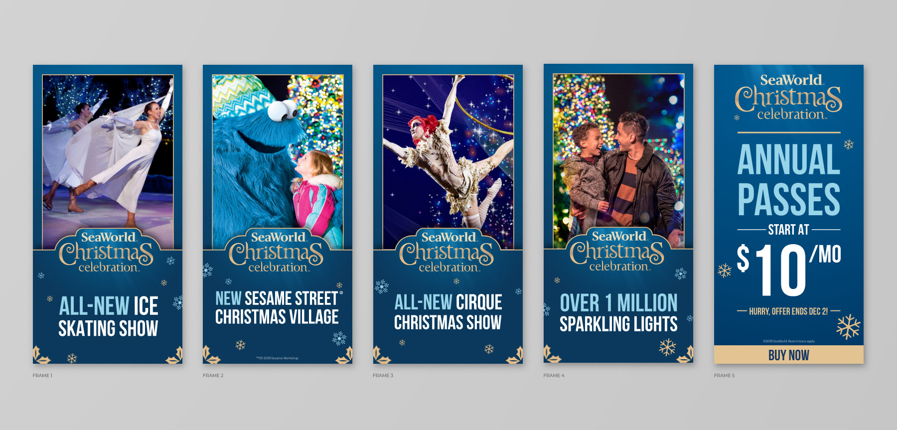 SeaWorld Christmas Banners